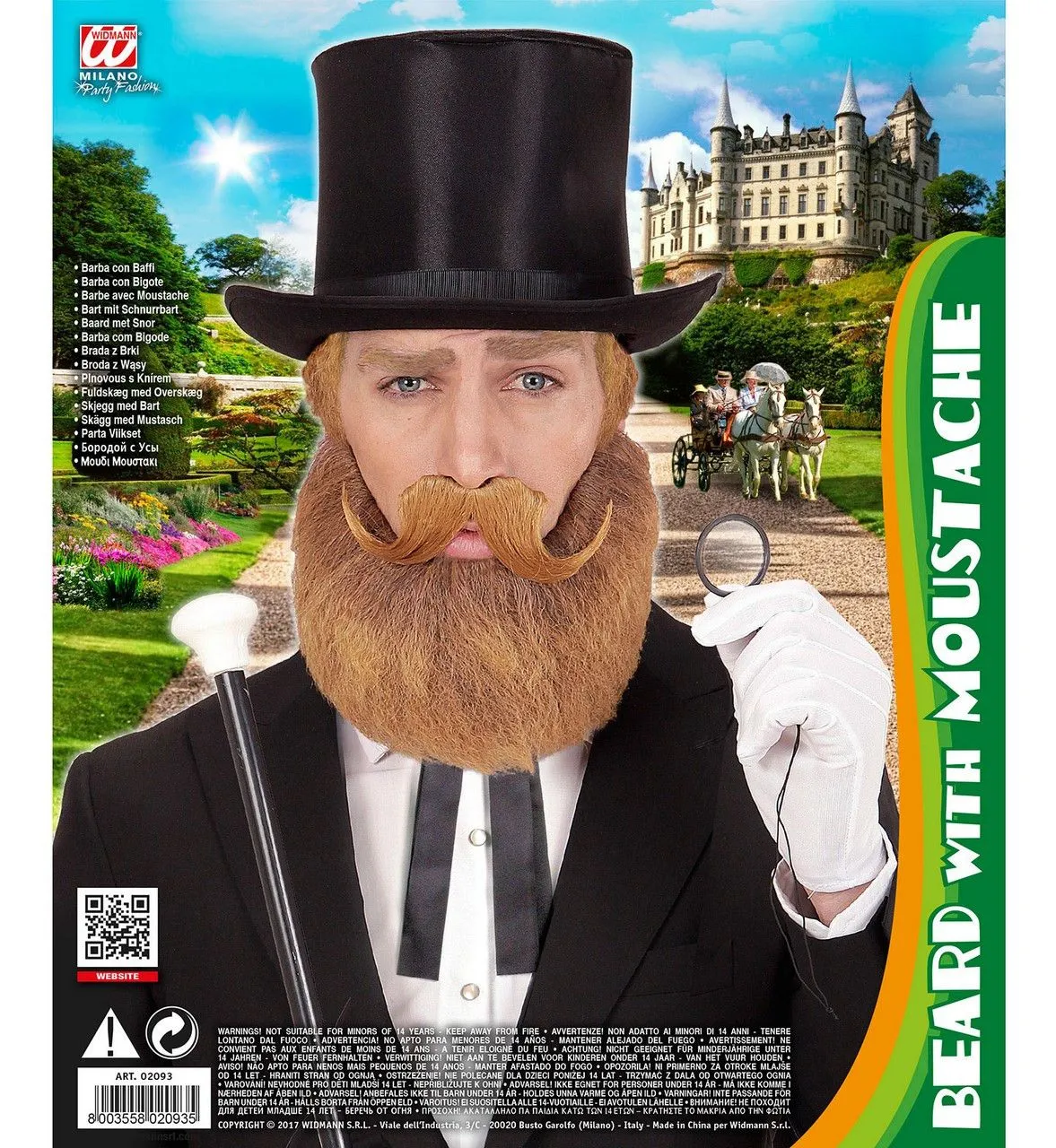 WIDMANN Baard En Snor Blond Wilson 5 WIDMANN Baard En Snor Blond Wilson - Afbeelding 3