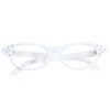 WIDMANN Bril, 50s Wit Met Strass -Spookachtige Winkel wdm 2017 96672 1 3