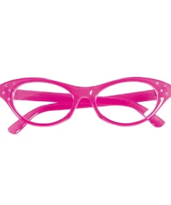 WIDMANN Bril 50s Roze Met Strass