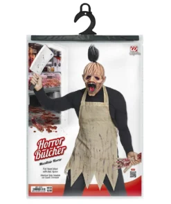 WIDMANN Bloederige Slager Schort En Masker Kostuum -Spookachtige Winkel wdm 2018 03323 3 9