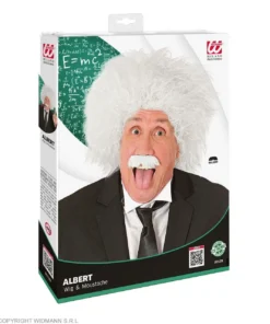 WIDMANN Professor Zweistein Pruik Wit -Spookachtige Winkel wdm 2021 02129 4