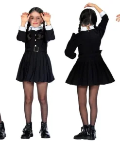 Wilbers Wednesday Addams Eerste Dag Op School Meisje Kostuum 9 Wilbers Wednesday Addams Eerste Dag Op School Meisje Kostuum -Spookachtige Winkel wlb3937 4 1